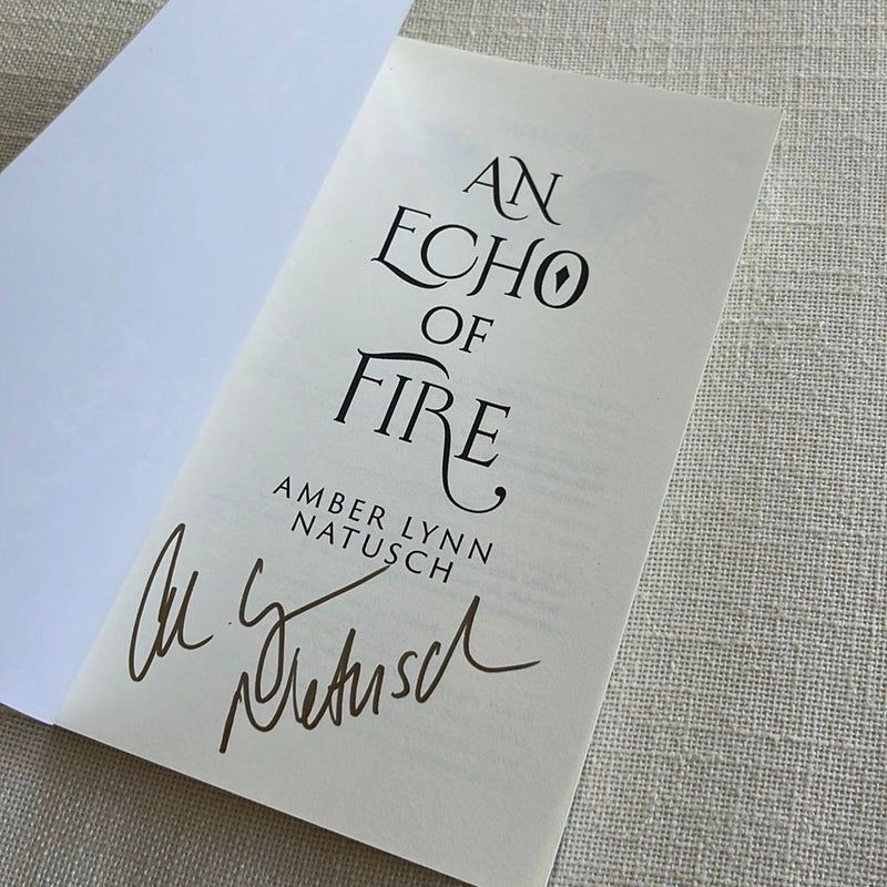 An Echo of Fire - Signed