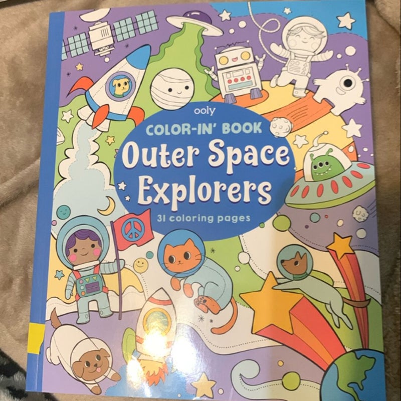 Color-In' Book Space Explorers