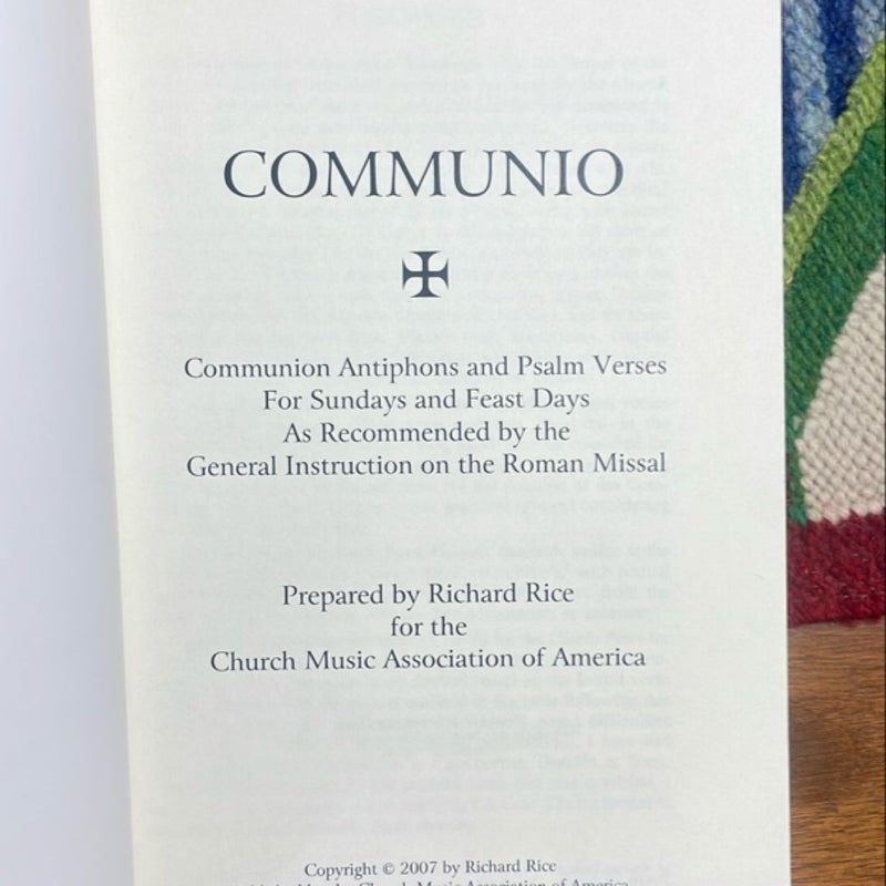 Communio: Communion Antiphons with Psalms