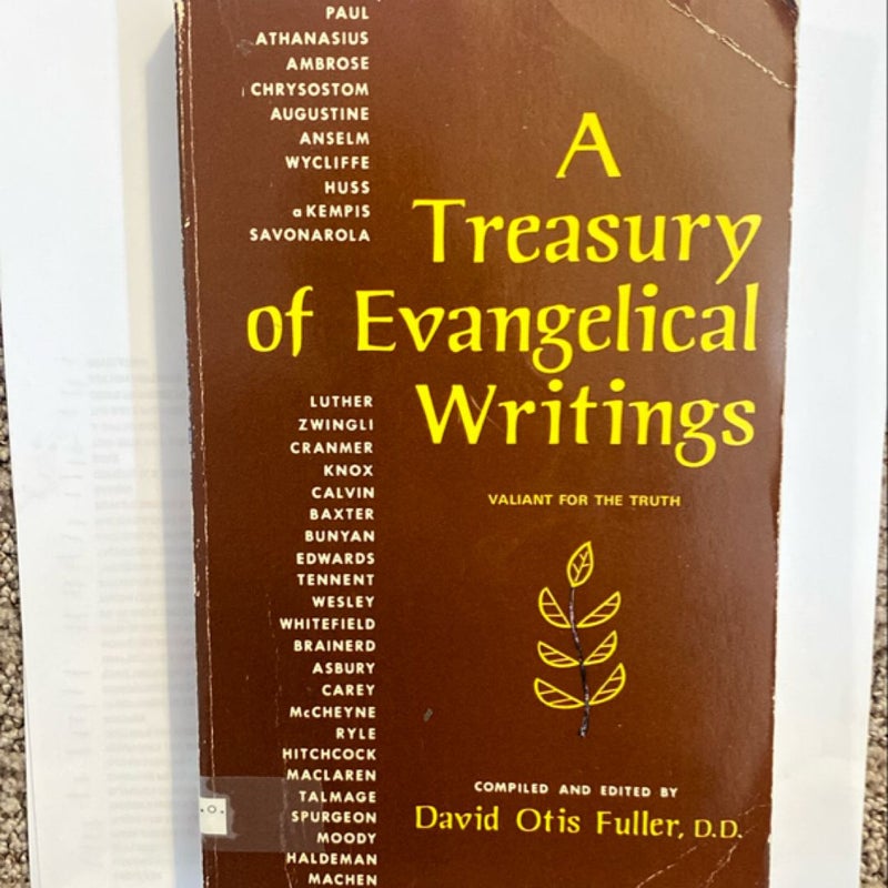 A Treasury of Evangelical Writings