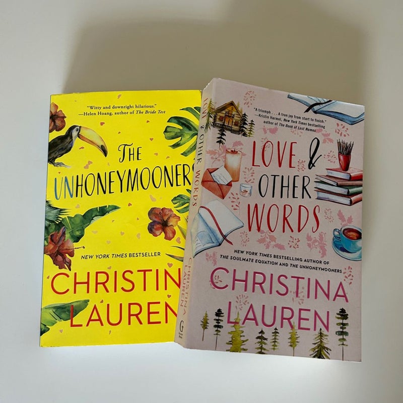 the unhoneymooners, love and other words bundle 