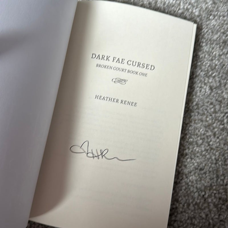 Dark Fae Cursed - signed