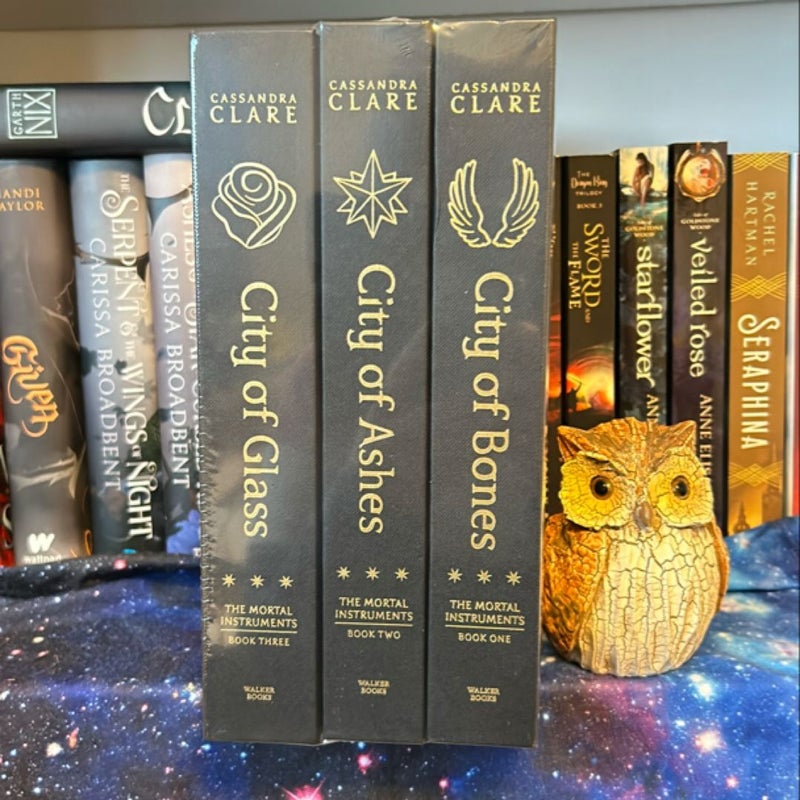 The Mortal Instruments *Fairyloot* Editions: City of Bones, City of Ashes, and City of Glass