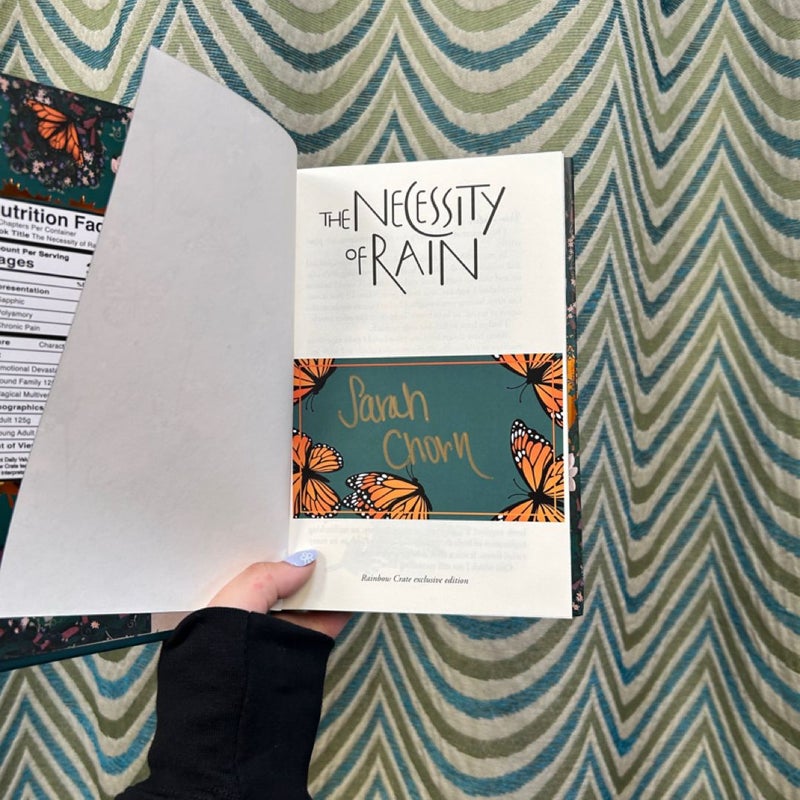 Signed The Necessity of Rain