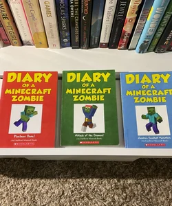 Lot of 3 Diary of a Minecraft Zombie books