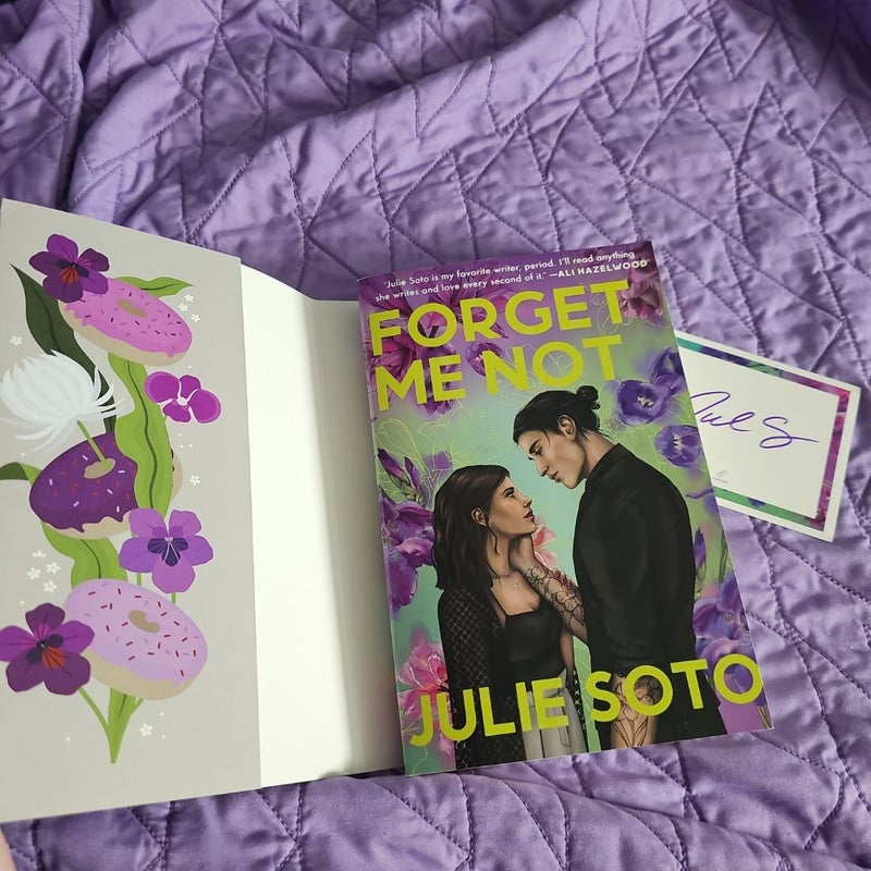 Foxglove Forget Me Not signed bookplate