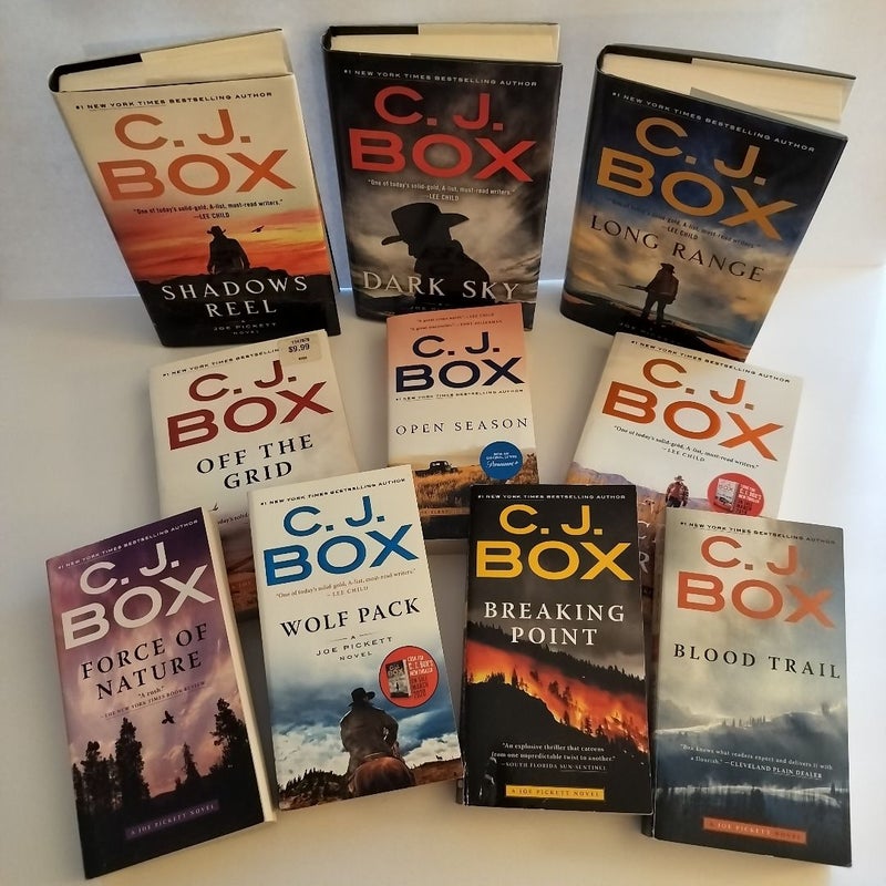 C.J. Box Joe Pickett Book Lot of 10 Open Season
