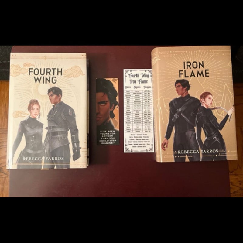 Signed Fourth Wing and Iron Flame (Fairyloot Edition)