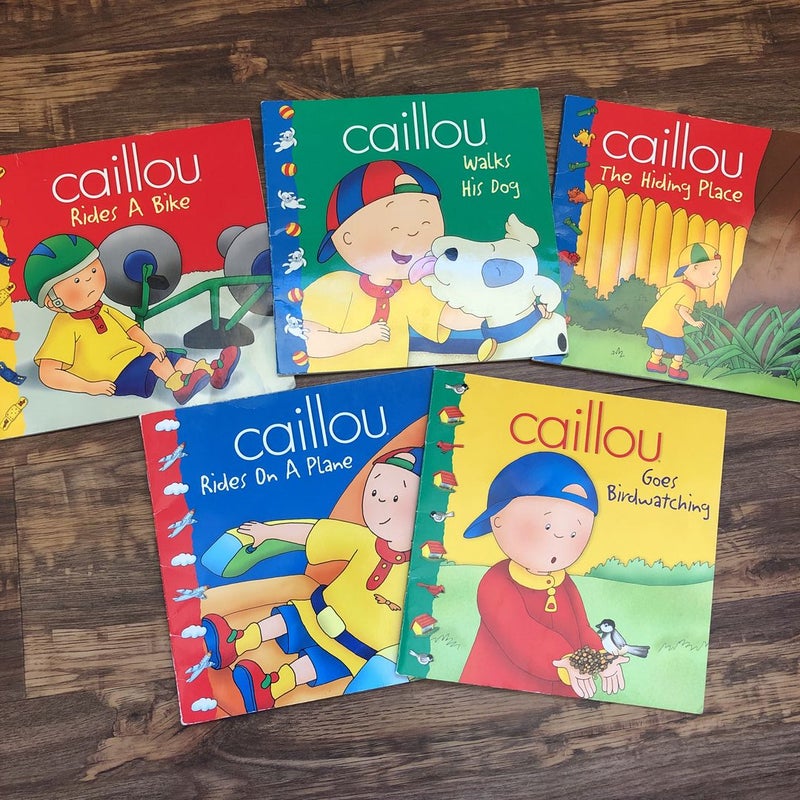 Lot of 5 Caillou books