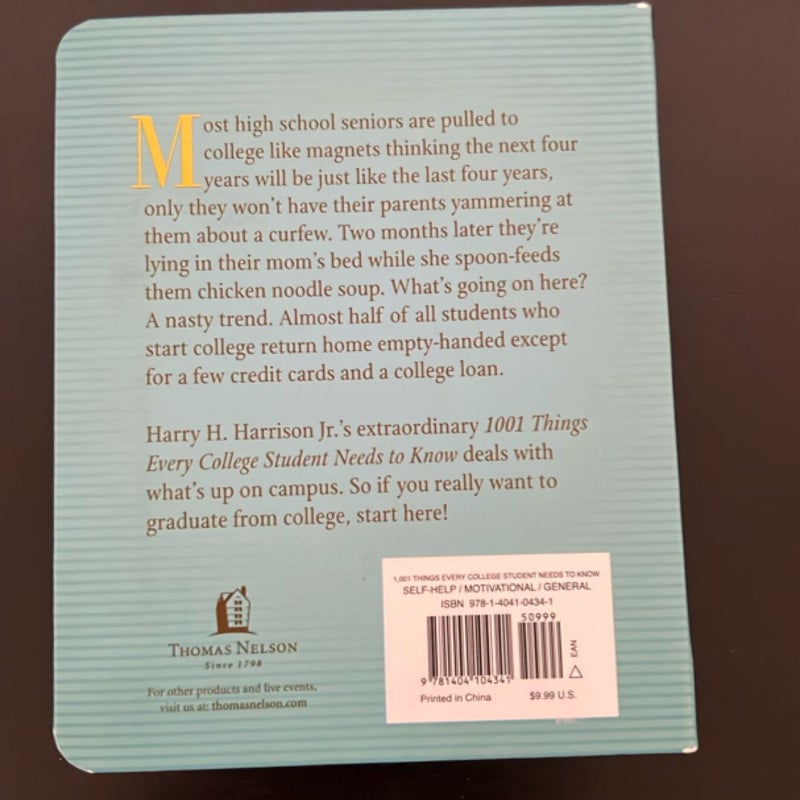 1001 Things Every College Student Needs to Know