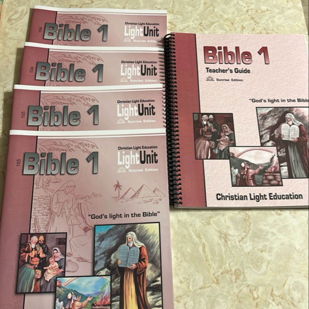 Bible 1 teacher’s guide and light units