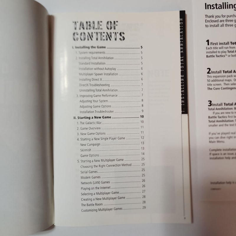 Total Annihlation Manual