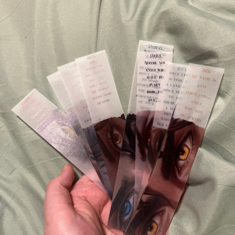Throne of Glass Acrylipics Bookmarks & Page Overlays 