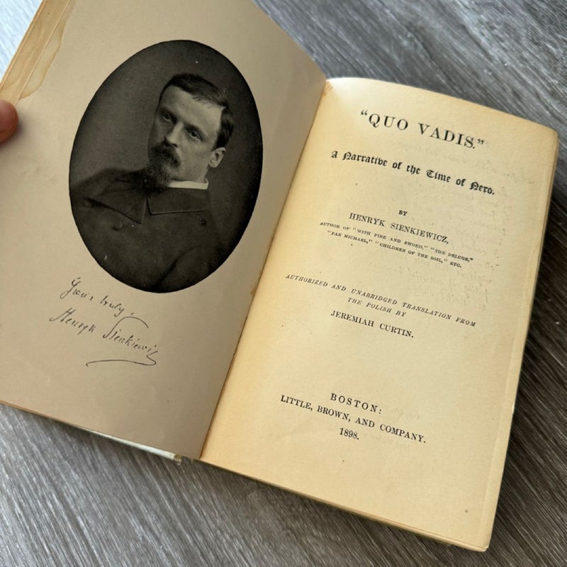 Quo Vadis (VINTAGE 1898)