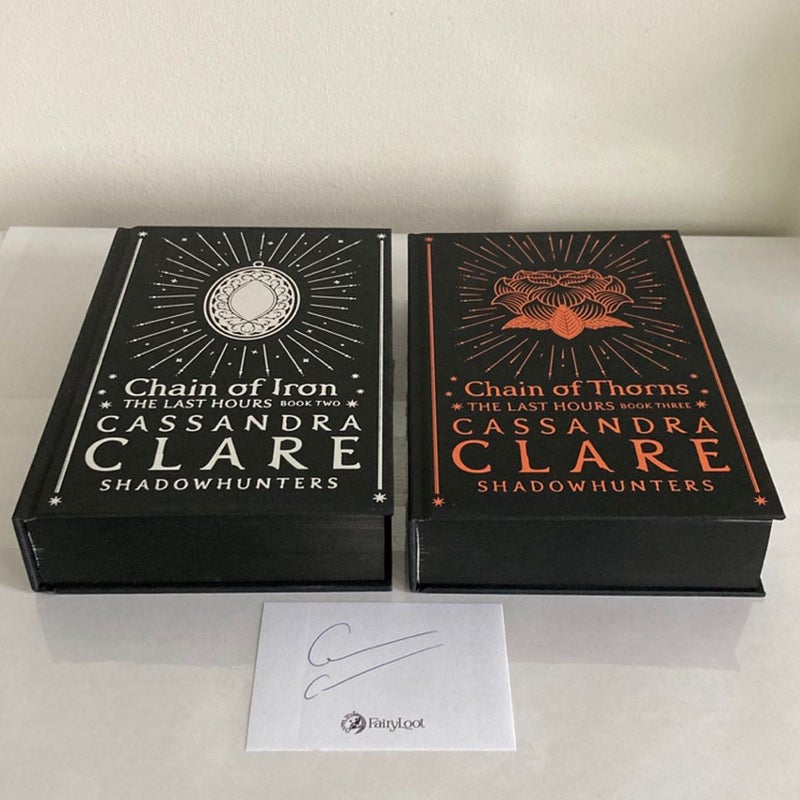 Chain of Thorns & Chain of Iron ~ Fairyloot Exclusive Editions ~ SIGNED Bookplate