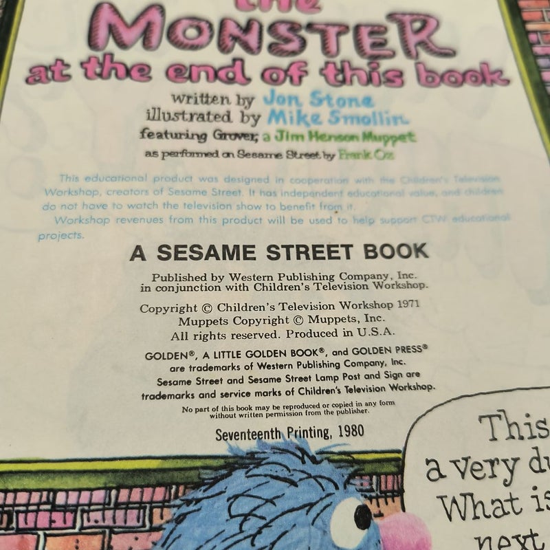 The Monster at the end of this Book