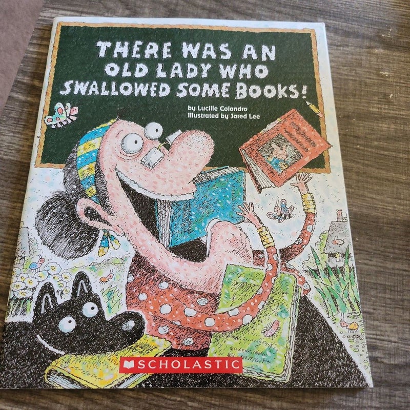 There was an old lady who swallowed some books