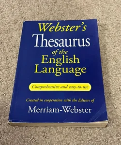 Webster’s Thesaurus of the English Langauge