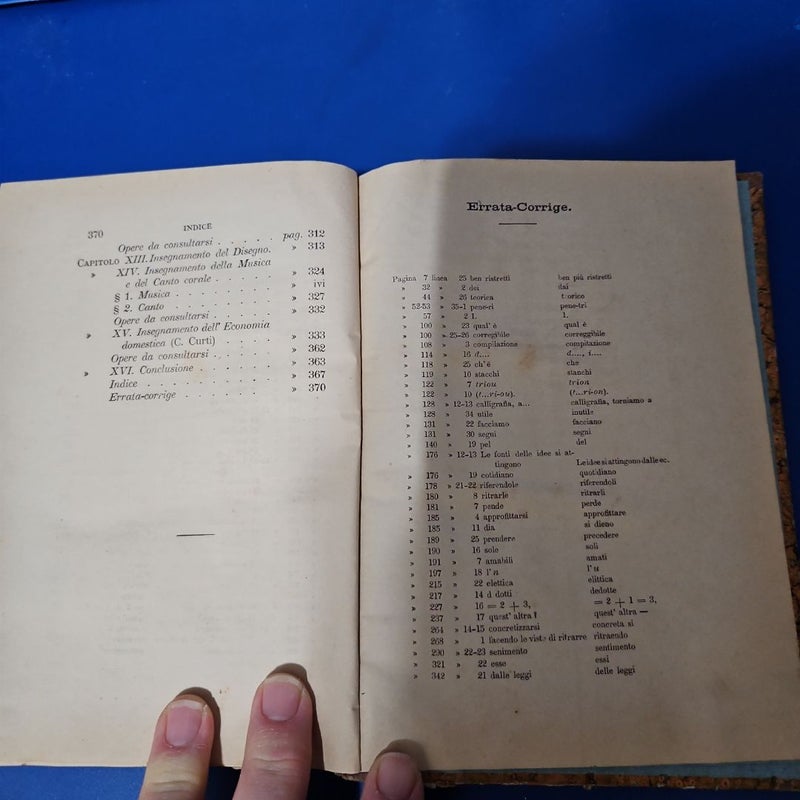 DIZIONARIO PEDAGOGICO (c1881)