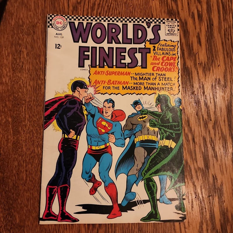 World's Finest  "The Cape and Cowl Crooks"  August No. 159 1966