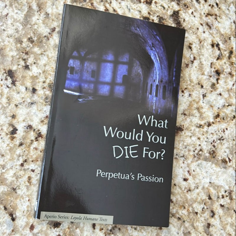 What Would You Die for Perpetuas Passion