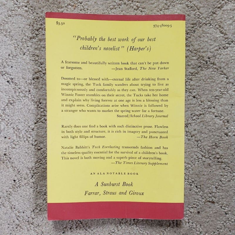 Tuck Everlasting (12th Sunburst Printing, 1989)