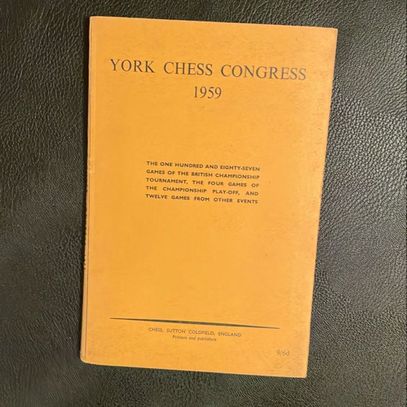 York Chess Congress 1959