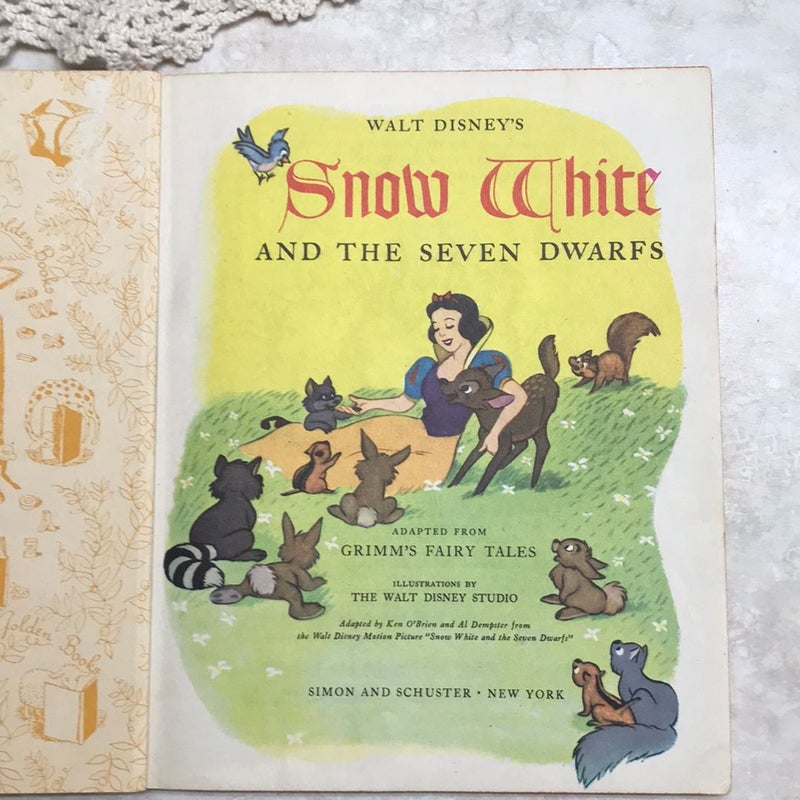 Walt Disney’s Snow White and the Seven Dwarfs Golden Book