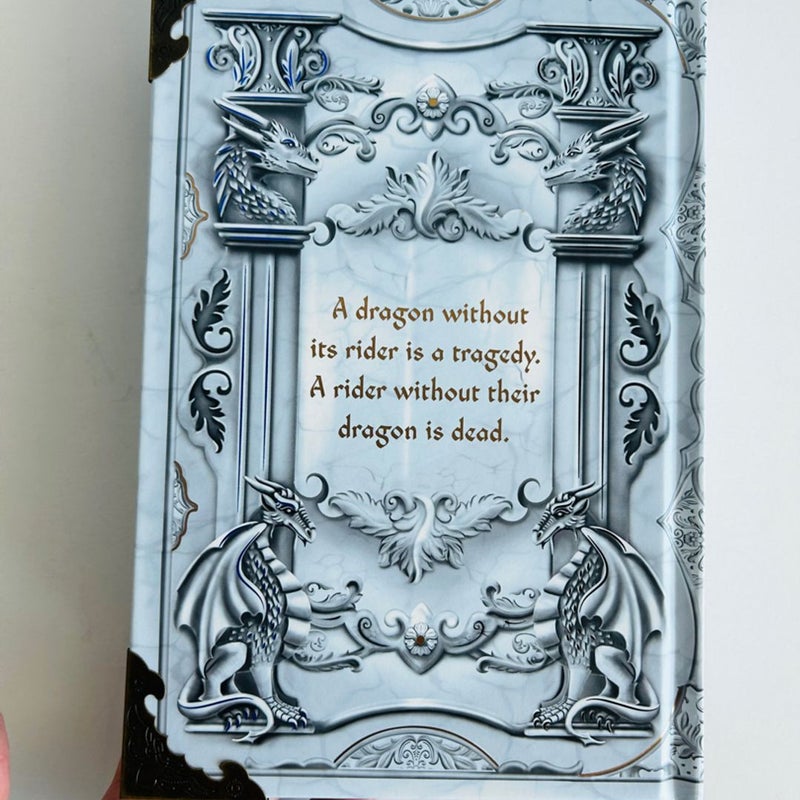 Bookish Box Fourth Wing Rebecca Yarros Reprint with Overlays New