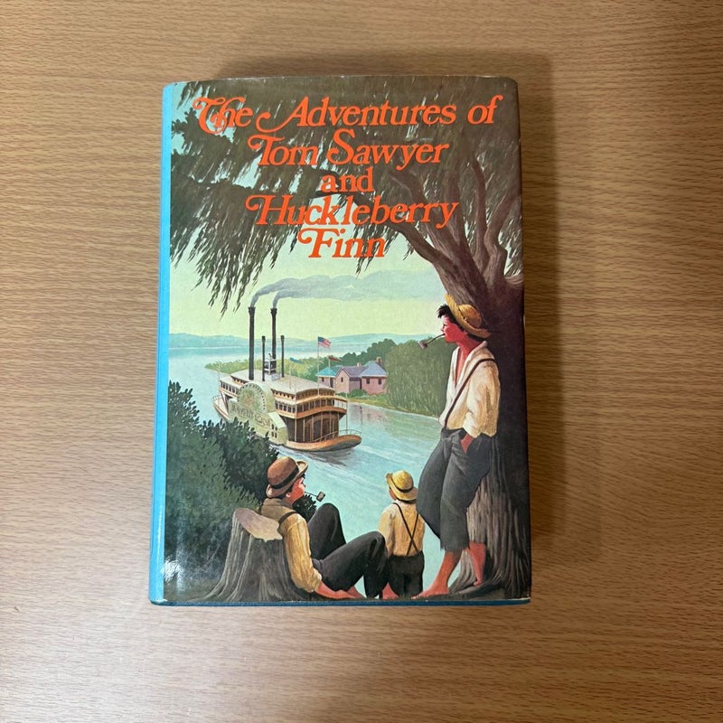 The Adventures of Tom Sawyer and Huckleberry Finn (2 Books in 1 Vol) Hardcover 1960
