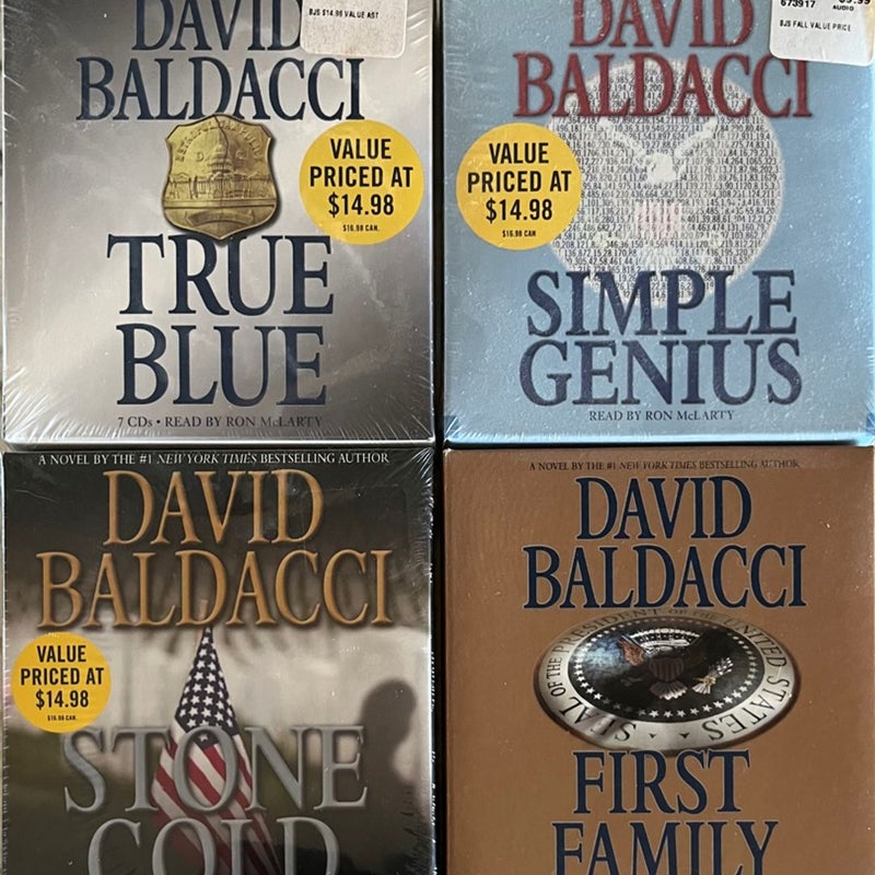 NIB David Baldacci Audio Books - 4 in All