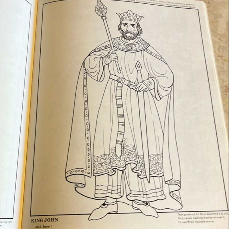 A Shakespeare Coloring Book