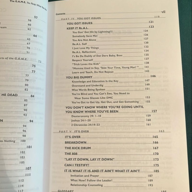 The G. A. M. E. You Reap What You Sow