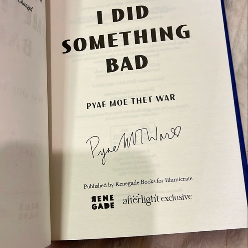 Afterlight I did something bad signed