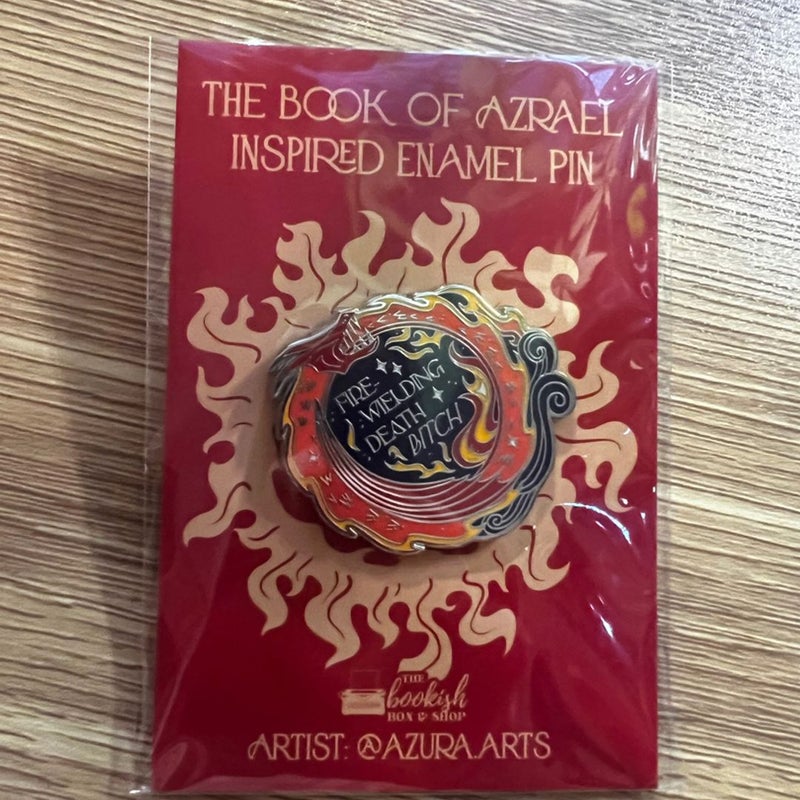 THE BOOK OF AZRAEL INSPIRED ENAMEL PIN