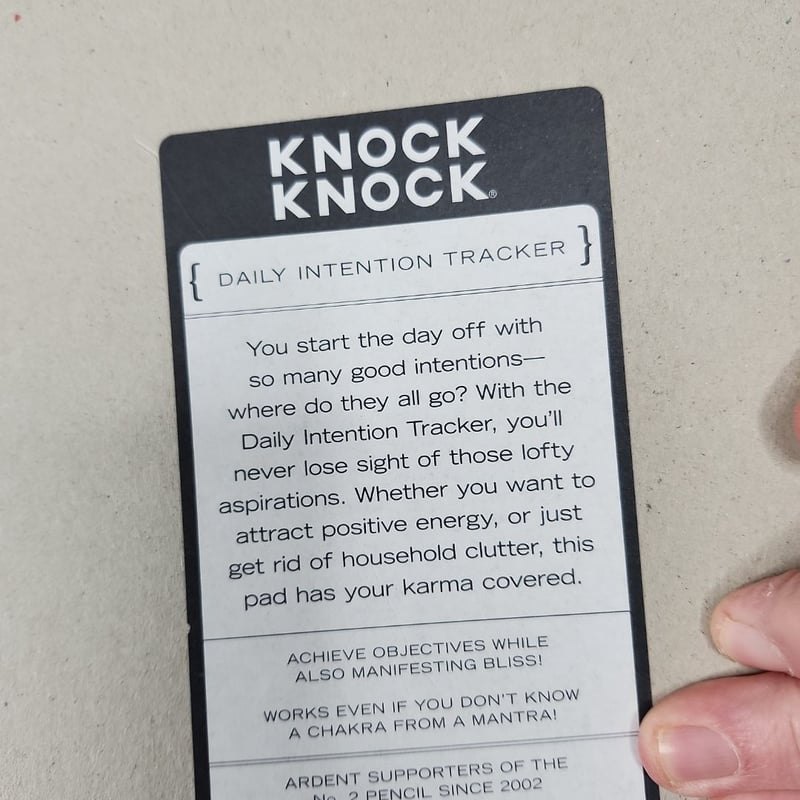 Knock Knock Daily Intention Tracker Pad by Knock Knock Daily Intention ...