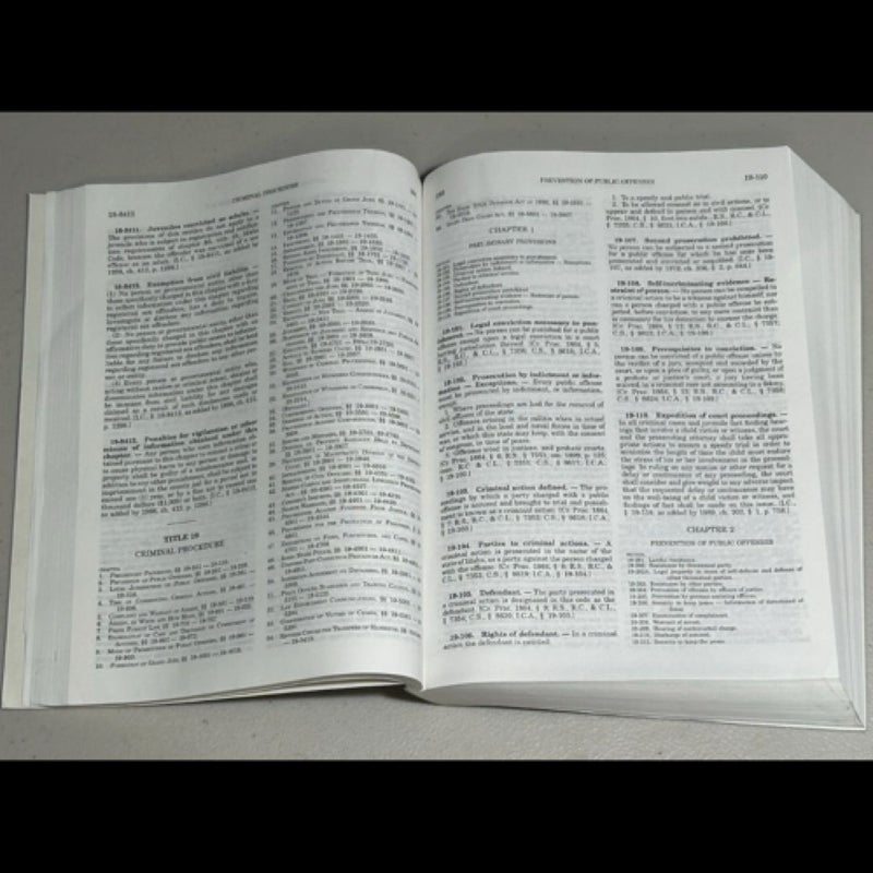 Idaho Criminal And Traffic Law Manual