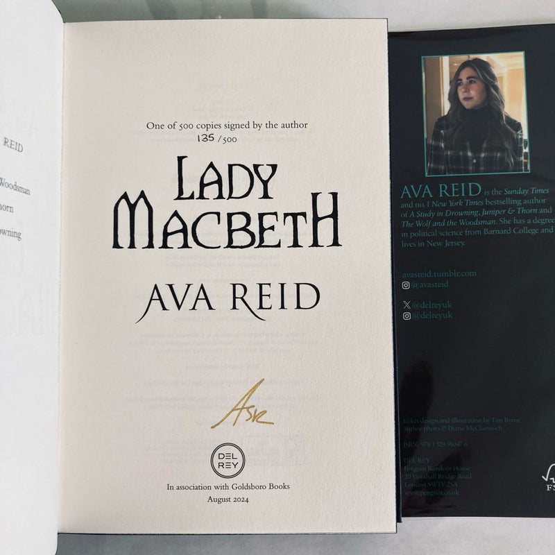 Lady Macbeth Goldsboro Signed Numbered Edition