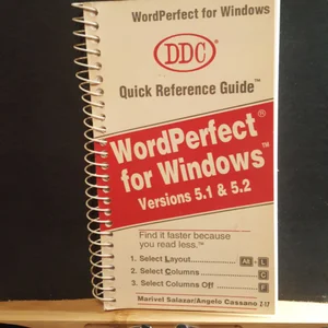 Wordperfect for Windows Quick Reference Guide