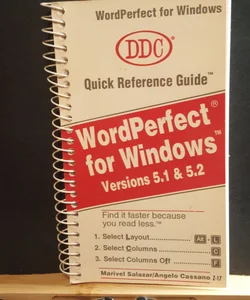 Word perfect for Windows versions 5.1 and 5.2