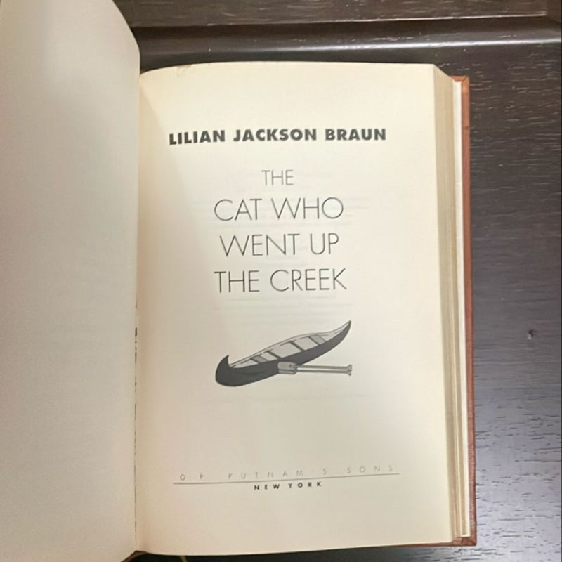 The cat who went up the creek