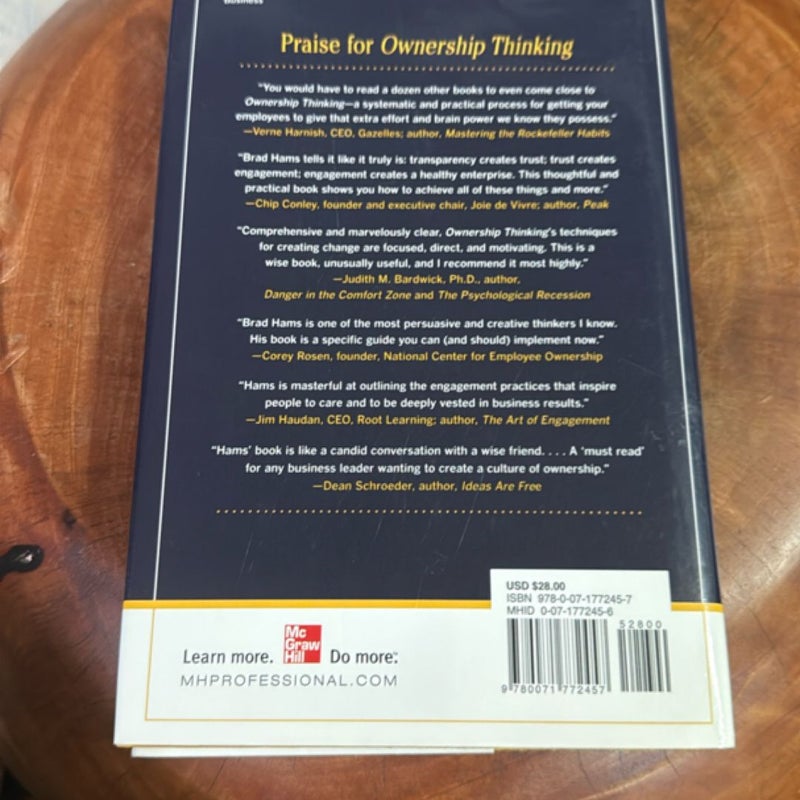 Ownership Thinking: How to End Entitlement and Create a Culture of Accountability, Purpose, and Profit