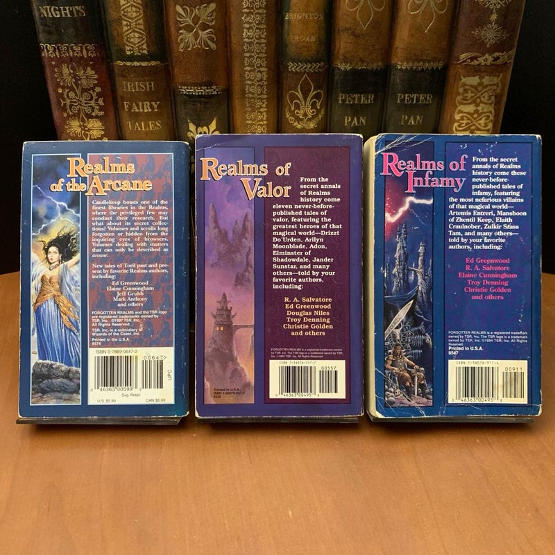 Forgotten Realms Anthology Set: Realms of the Arcane, Realms of Valor, Realms of Infamy