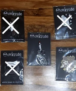 OwlCrate pin bundle