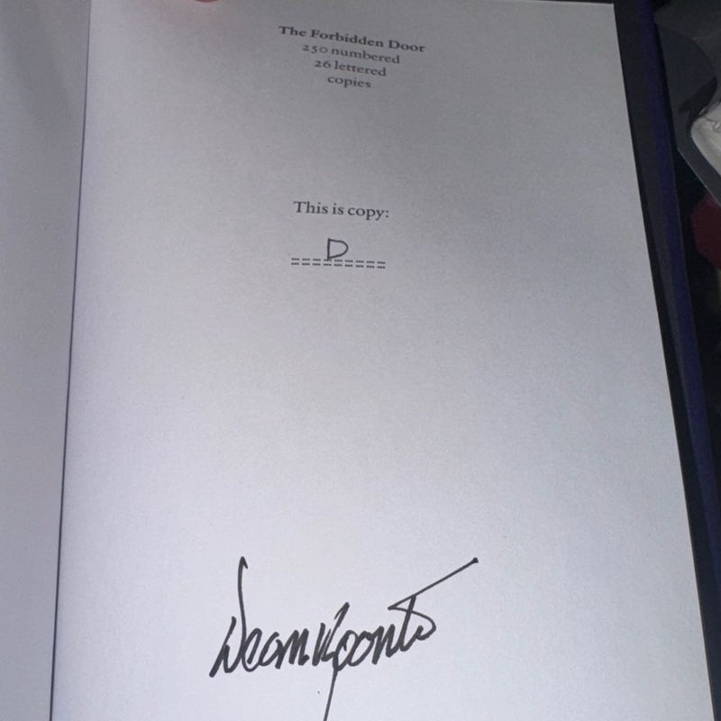 THE FORBIDDEN DOOR LETTERED EDITION OF 26