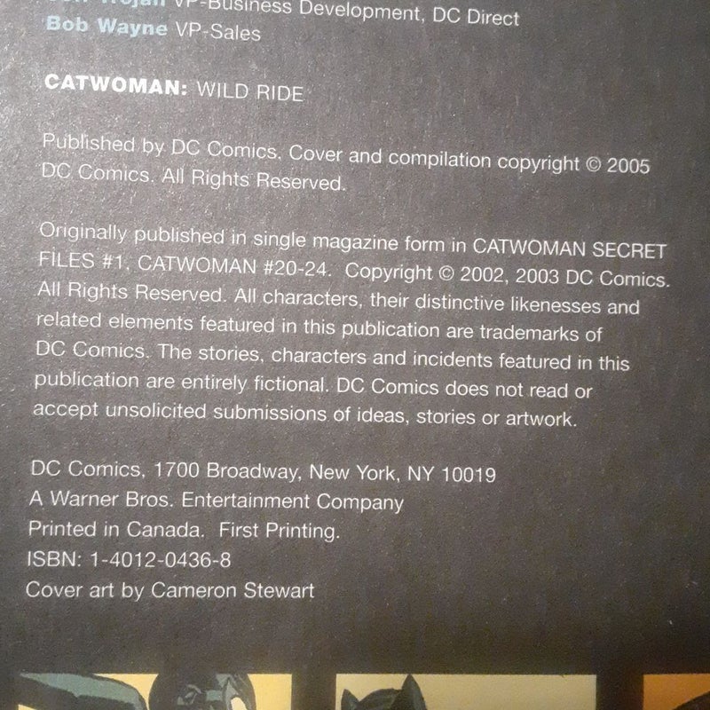 Catwoman vol. 4 : Wild Ride tpb