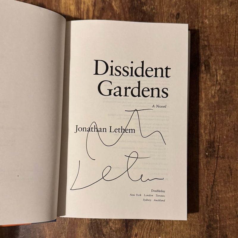 Dissident Gardens - Signed, First Edition, First Printing 