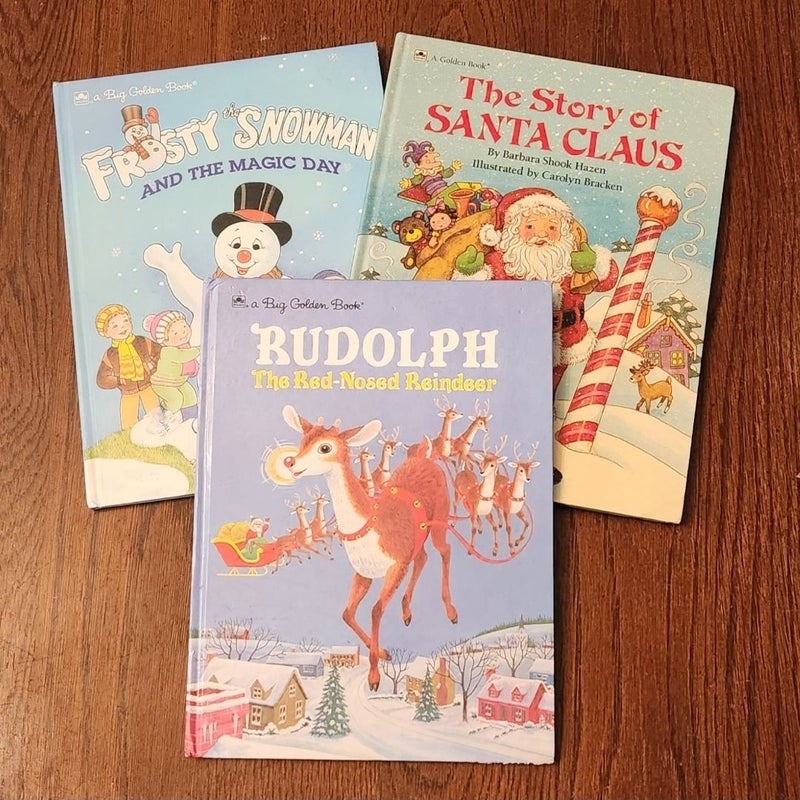 Vintage! Hardcover Christmas Big Golden Books