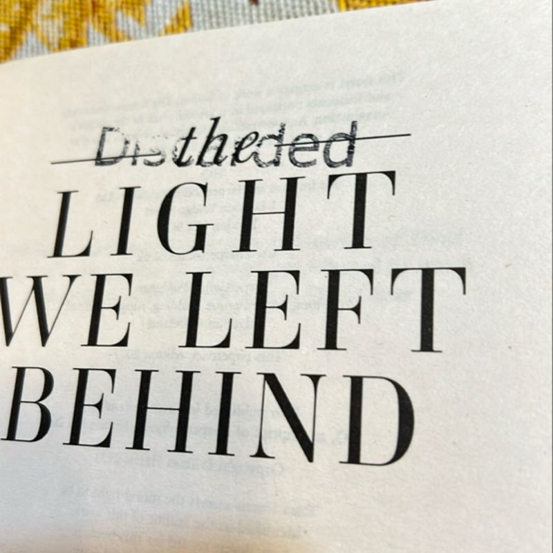 The Light We Left Behind