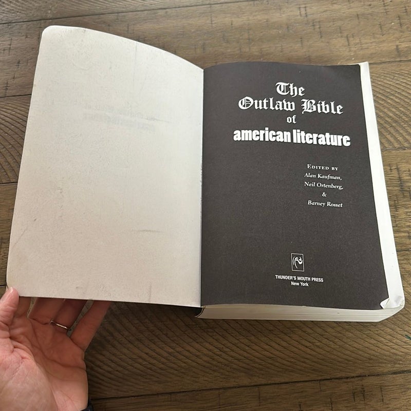 The Outlaw Bible of American Literature